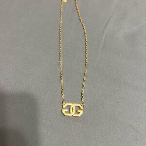 Givenchy Gold Logo Necklace